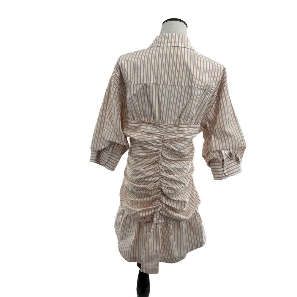 Jonathan Simkhai Beige Striped Mini Dress - Picture 9 of 12